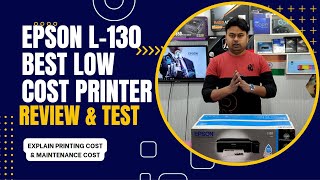 EPSON L130 PRINTER REVIEW amp TEST INK TANK COLOR PRINTER [upl. by Hemetaf]