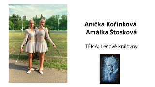 Mažoretky RYTMIC Česká Lípa  Anička Kořínková Amálka Štosková 2022 [upl. by Amrita155]