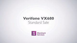 VeriFone VX 680  Performing a Sale  AIB Merchant Services [upl. by Hortensa464]