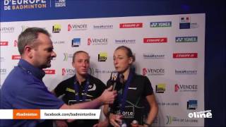 2016  Postfinal European Championships 2016 interview with Selena Piek and Eefje Muskens [upl. by Laforge103]