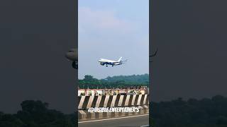 Flight landing 🛬  Indigo 6E  Plane spotting  Chennai airport shorts shortsviral shortsfeed [upl. by Leisha]