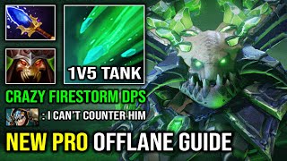 NEW Pro Offlane Underlord Guide  EPIC 1v5 Tank Crazy Firestorm DPS vs Counter Slark Dota 2 [upl. by Ellohcin]