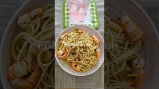 basil pesto pasta 🤤 pasta easyrecipe homecooked short foodshorts [upl. by Lletram176]