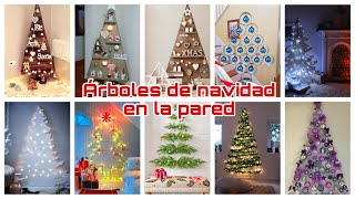 ÁRBOLES DE NAVIDAD EN LA PARED PARA ESPACIOS PEQUEÑOS 🎄🤩 [upl. by Cindra]