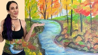 I Tried Body Painting A Fall Scenery On My Abs [upl. by Clynes200]