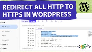 How to Redirect All Http to Https through htaccess File in WordPress [upl. by Greenlee]