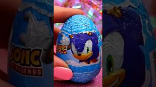 ASMR UNBOXING Sonic CHOCOLATE EGG 🦔🍫😍 shorts asmr sonic gaming egg trending food fyp [upl. by Eaver]