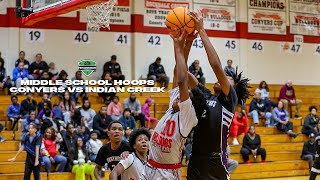 CAN CONYERS HOOPERS KEEP THEIR UNDEFEATED STREAK GOING VS INDIAN CREEK [upl. by Enwahs]