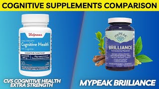 Best Cognitive Supplements CVS Cognitive Health Extra Strength Supplement vs myPeak Brilliance [upl. by Ysnat]