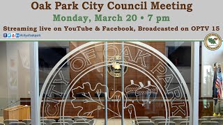 432023 Oak Park Regular City Council Meeting LIVE [upl. by Alexander]