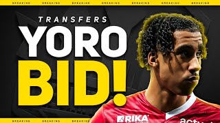 OFFICIAL Leny YORO BID Accepted Man Utd Transfer News [upl. by Meras]