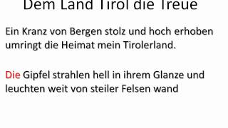 Dem Land Tirol die Treue [upl. by Acebber]