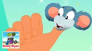 Where Is Thumbkin  Finger Family Song  Nursery Rhymes and Kids Songs with Monkey Rhymes [upl. by Adnovay]