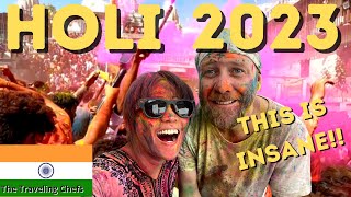 Playing HOLI IN UDAIPUR WITH LOCALS 🇮🇳 AMERICANS Play HOLI in INDIA 2023 [upl. by Katti]