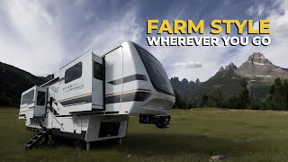 Farmhouse on WHEELS 2024 Forest River River Ranch 399RL  RV Review [upl. by Assilev]