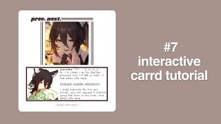 interactive carrd tutorial 7 [upl. by Tomlinson173]