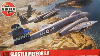 Airfix Meteor F8 Review and Build A04064 [upl. by Neelloj]