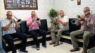 Quarteto Trombone tocando Hino CCB 🎶 [upl. by Ahsinehs70]