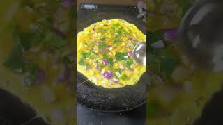 fluffy and softy egg🥚 omlet easily at🏠viralshorts music indiandrillbeat [upl. by Diarmid]