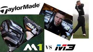 TAYLORMADE M3 DRIVER vs TAYLORMADE M1 DRIVER  2018 vs 2017 [upl. by Deloris]