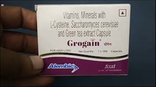 Grogain Capsule  Grogain Capsule For Hair Loss  Grogain Capsules Uses Side effects benefits Dosage [upl. by Abrahams252]