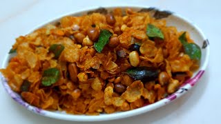 shorts Cornflex chivada recipe  cornflex Mixture recipe in just 5 minutes youtubeshorts [upl. by Selie782]