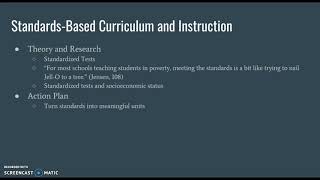 StandardsBased Curriculum and Instruction [upl. by Sigvard928]