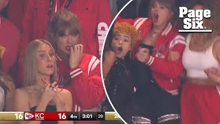 Taylor Swifts Super Bowl 2024 moments [upl. by Hancock]