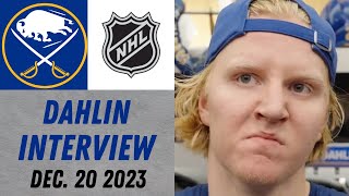 Rasmus Dahlin After Practice Interview 12202023 [upl. by Ephraim988]