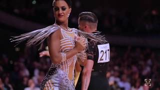 Giacomo Lazzarini  Roberta Benedetti BIH  GOC 2018 Stuttgart  WDSF GS LAT  R3 J [upl. by Winchester]