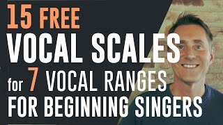 15 Free Vocal Scales on Piano The Perfect Singing Scales for Beginners [upl. by Snehpets]