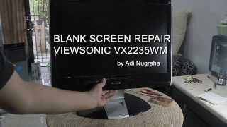 Viewsonic LCD wont start Repair Blank Screen Fix Solved vx2235wm [upl. by Airebma464]