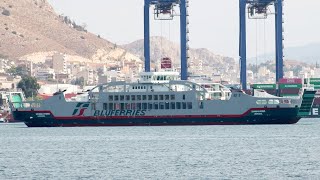 Ferry SIKANIA II HYBRID departure from Perama [upl. by Aehc]