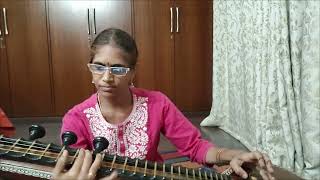 Janani Janani song in veena  Illayaraja  from movie Thaai mookaambigai [upl. by Aeynod]