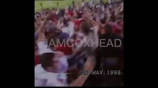 Fan view of Solskjaers goal Man Utd vs Bayern Munchen at the Camp Nou 26th May 1999 [upl. by Ober]