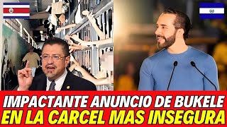 ¡Increíble NAYIB BUKELE Visita la Cárcel Más Peligrosa de Costa Rica con un Plan Sorprendente [upl. by Anaxor]