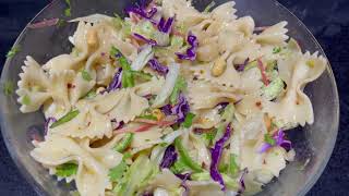 Bowtie Pasta Salad  Recipes Inn [upl. by Brazee]