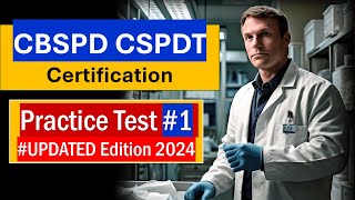 Free CBSPD CSPDT Certification Practice Test 2024 Part 1  Sterile Processing Exam Prep [upl. by Enitsenrae]