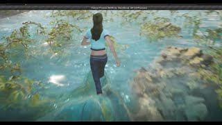 Interactive Water reacting to character in Unreal engine 4 [upl. by Asiluj]