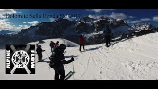 Dolomite Sella Ronda Ski 2017 HD [upl. by Aidroc863]