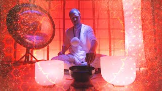 Five Root Chakras Sound Bath  Foot Chakras Knee Chakras  70Hz  128Hz 194Hz  257Hz Frequencies [upl. by Eitten]