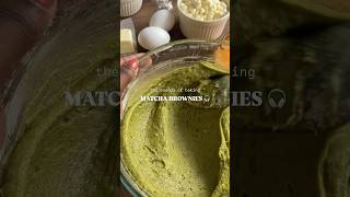 Easy Matcha Brownies Recipe 💚✨🍵 fallbaking recipe brownies matcha matchbrownies foryou [upl. by Orion]