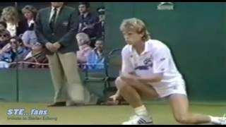 HOT SHOT 13 Wimbledon 1988 Final Stefan Edberg vs Boris Becker [upl. by Beatrice]