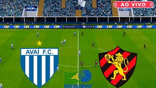 AVAI X SPORT  AO VIVO COM IMAGENS DO BRASILEIRÃO SERIE B  ASSISTA AGORA  JOGO DE HOJE  PES2021 [upl. by Viviane109]