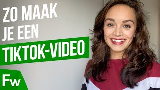 Hoe maak ik een TikTokvideo stappenplan  Frankwatching [upl. by Anahsek]