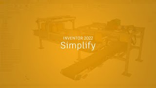 Autodesk Inventor 2022 Simplify Command [upl. by Adnirod495]