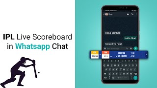 IPL Live Scoreboard in whatsapp keyboard  Bobble Keyboard  shorts  Secret Tips and Tricks 2021 [upl. by Tyson]