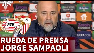 PSV 2  SEVILLA 0  RUEDA de PRENSA de SAMPAOLI  Diario AS [upl. by Levana]