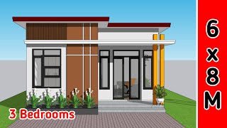 Lho Kok RuanganNya Banyak  Desain Rumah Minimalis 6x85 Meter dengan 3 Kamar tidur [upl. by Sudnak292]