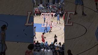 The GiddeyLaVine connection strikes again 🔥 Making it look easy with the cut and slam 🏀 [upl. by Ahsimak347]